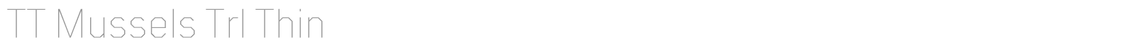 TT Mussels font preview